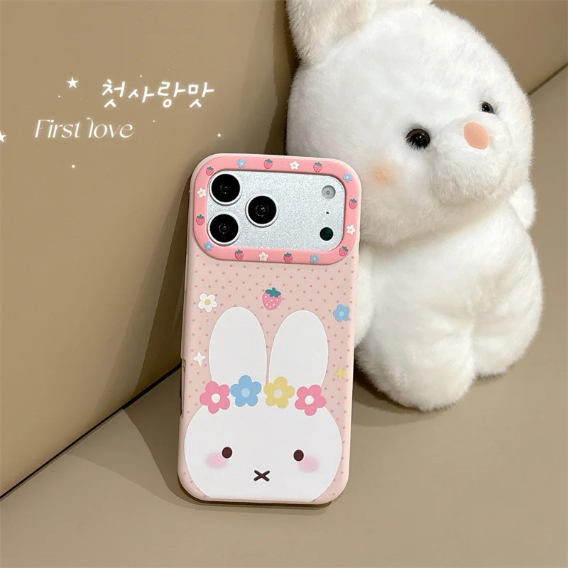 Korean Cute Cartoon Rabbit Phone Case For iPhone 17 Pro 16 15 Pro Max Soft Silicone Shockproof Cases For Apple 17Pro Kawaii Fund
Korean Cute Cartoon Rabbit Phone Case For iPhone 17 Pro 16 15 Pro Max Soft Silicone Shockproof Cases For Apple 17Pro Kawaii Fund
