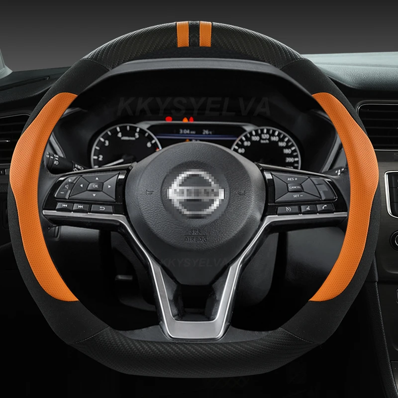 Car Steering Wheel Cover D Type Carbon Fiber For Nissan X-trail Qashqai Rogue Sport Rogue 2017 2018 2019 2020 2021 Altima Versa
Car Steering Wheel Cover D Type Carbon Fiber For Nissan X-trail Qashqai Rogue Sport Rogue 2017 2018 2019 2020 2021 Altima Versa