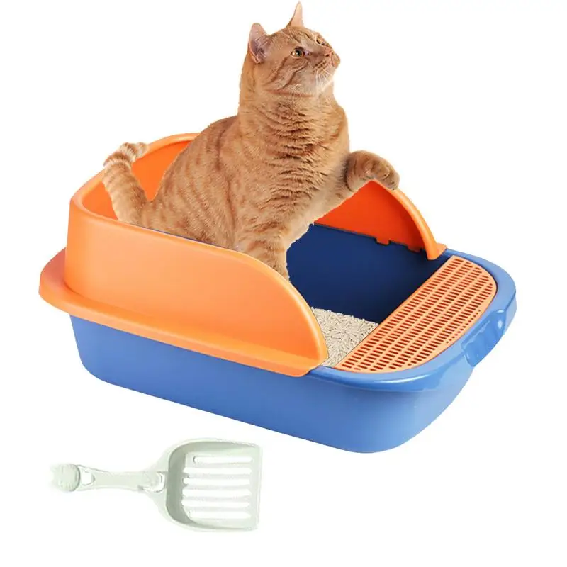 Semi Enclosed Litter Box Litter Boxes For Big Cats Non-Sticky Leak-Resistant Large Capacity Kitten Litter Tray Pan Includes
Semi Enclosed Litter Box Litter Boxes For Big Cats Non-Sticky Leak-Resistant Large Capacity Kitten Litter Tray Pan Includes