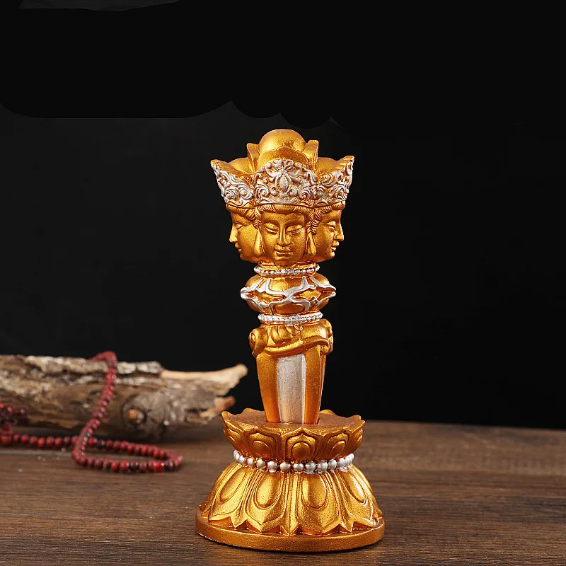 19cm Gold Resin 3 Faces Vajra Tibetan Buddhist Supplies Sweeping Demon Putting Decortae King Kong Ornaments
19cm Gold Resin 3 Faces Vajra Tibetan Buddhist Supplies Sweeping Demon Putting Decortae King Kong Ornaments