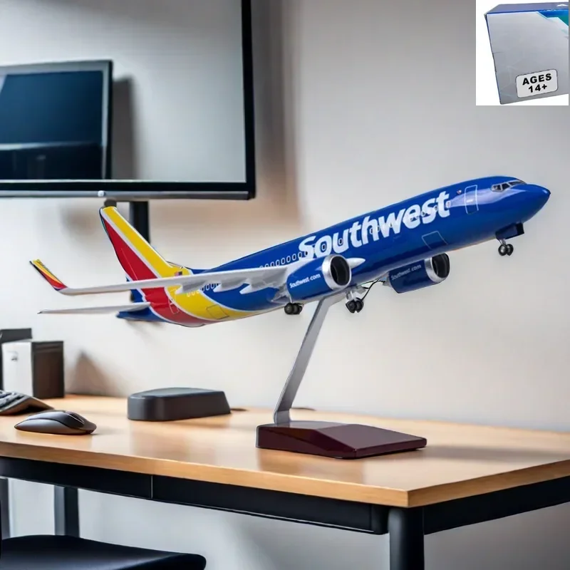 1/85 Scale 47CM Airplane 737-700 B737-700 Aircraft Southwest Airline W Light and Wheel Diecast Plastic Resin Plane Model Toy
1/85 Scale 47CM Airplane 737-700 B737-700 Aircraft Southwest Airline W Light and Wheel Diecast Plastic Resin Plane Model Toy