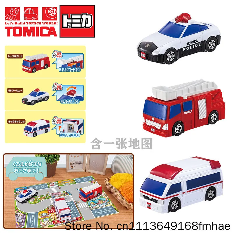 Tomy Tomica Collectible Diecast Model Car Police Car Fire Truck Ambulance Gift Set With Map For Hobby Collection Display gift
Tomy Tomica Collectible Diecast Model Car Police Car Fire Truck Ambulance Gift Set With Map For Hobby Collection Display gift