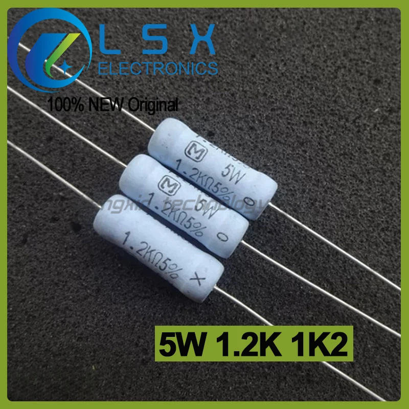 10pcs 5W 1.2K 1K2 fever resistor pure copper pin 8 * 24MM New and Original
10pcs 5W 1.2K 1K2 fever resistor pure copper pin 8 * 24MM New and Original