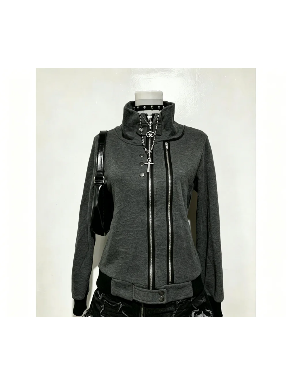 2026 New Autumn Y2K Millennium Style Multi Zipper Stand up Collar Hoodie Punk Trendy Fashion Versatile Niche Hot Girl Coat ins
2026 New Autumn Y2K Millennium Style Multi Zipper Stand up Collar Hoodie Punk Trendy Fashion Versatile Niche Hot Girl Coat ins