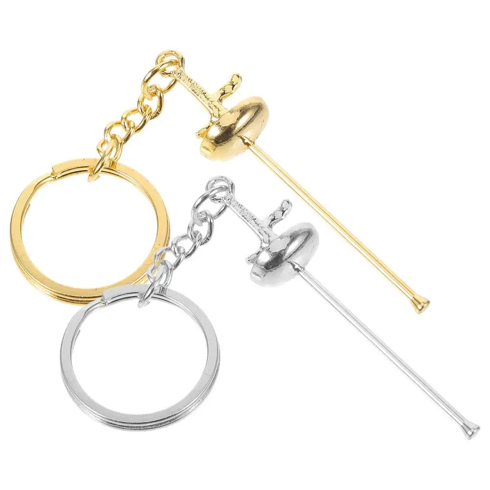 2pcs Fencing Keychain Gold Silver Plated Small Charm Keyring Creative Gifts Couples Accessories Lightweight Compact Size Lovely
2pcs Fencing Keychain Gold Silver Plated Small Charm Keyring Creative Gifts Couples Accessories Lightweight Compact Size Lovely