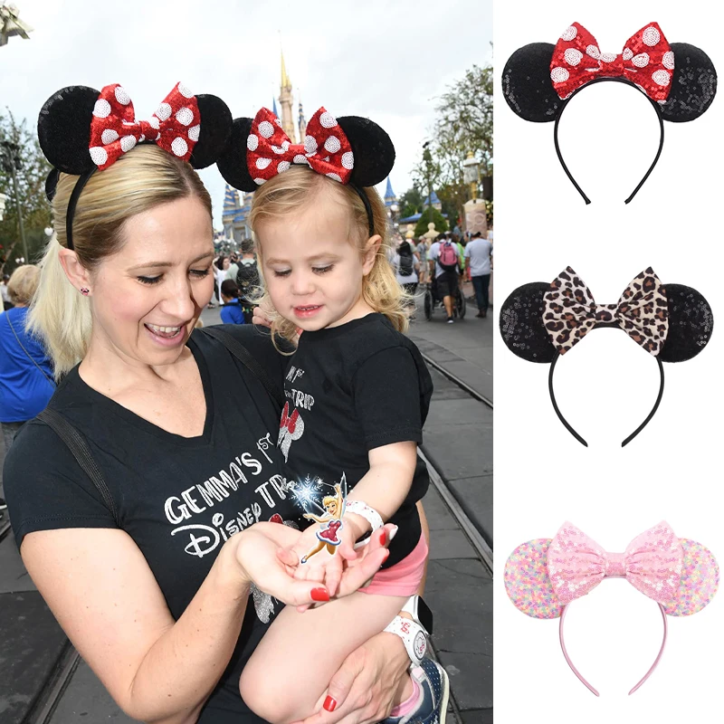 Disney Black Embroidery Sequin Minnie Mouse Ears Headband For Girls 5"Bow Party Hairband Festival DIY Hair Accessories Femme
Disney Black Embroidery Sequin Minnie Mouse Ears Headband For Girls 5"Bow Party Hairband Festival DIY Hair Accessories Femme