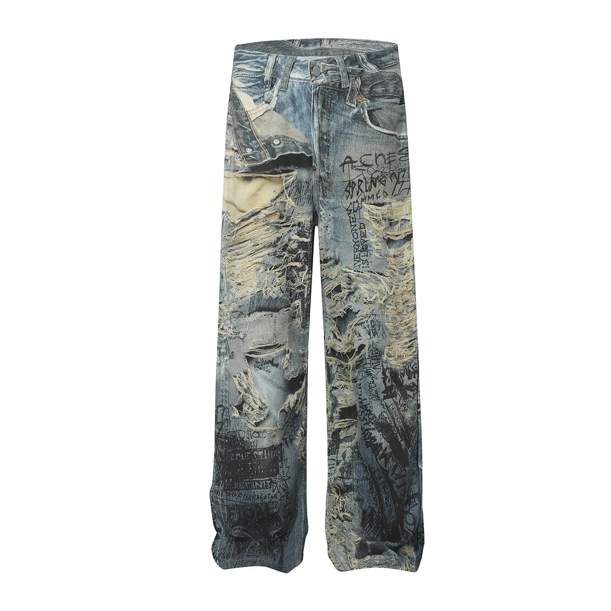 Men's Fashion High Street RO Jeans Pants Digital Printed Loose Fit Vibe Style Hip Hop Denim Trousers Baggy Graffiti Jeans
Men's Fashion High Street RO Jeans Pants Digital Printed Loose Fit Vibe Style Hip Hop Denim Trousers Baggy Graffiti Jeans