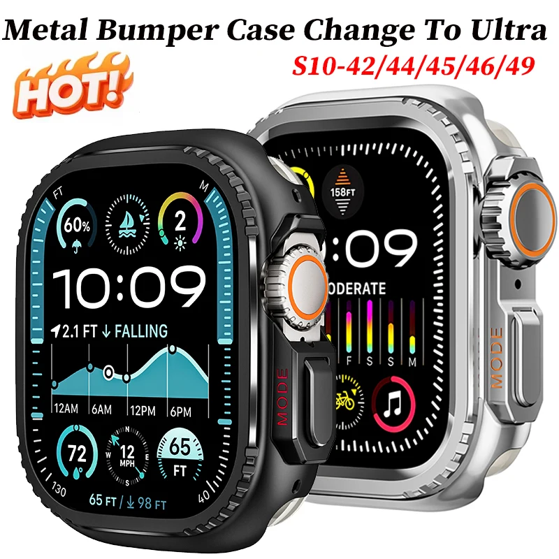 Металлический защитный чехол-бампер для Apple Watch 45 мм, 44 мм, защитная рамка для iWatch Series 11, 10, 9, 8, 7, 6, 5, 4, SE, совместим с Ultra 2 49 мм
Металлический защитный чехол-бампер для Apple Watch 45 мм, 44 мм, защитная рамка для iWatch Series 11, 10, 9, 8, 7, 6, 5, 4, SE, совместим с Ultra 2 49 мм