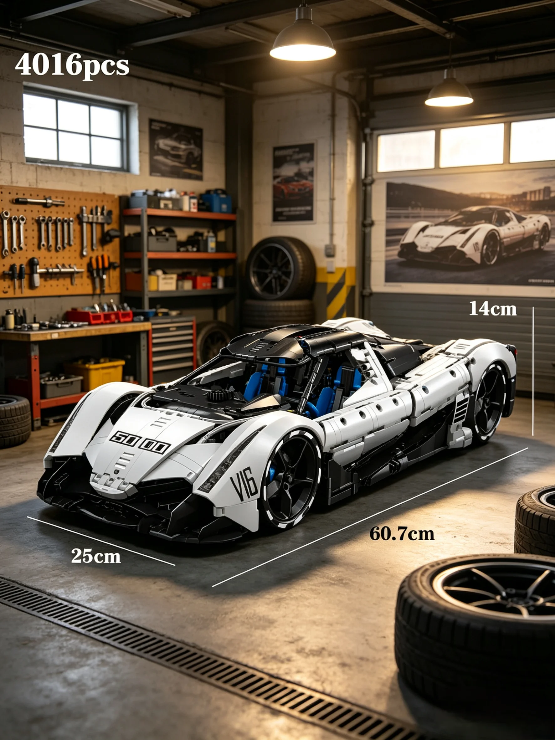 Desktop Decoration T5052 Building Blocks Toy Christmas Gift MOC Technology RC Sports Car Development Sixteen V16 Building Blocks
Desktop Decoration T5052 Building Blocks Toy Christmas Gift MOC Technology RC Sports Car Development Sixteen V16 Building Blocks