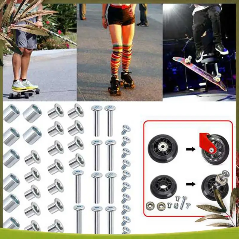 Reliable-2 Set Inline Skate Axle Spacer Screw,Skate Wheel Bearing Spacer,Roller Skate With Axle&Axles Screws&Wrench,A
Reliable-2 Set Inline Skate Axle Spacer Screw,Skate Wheel Bearing Spacer,Roller Skate With Axle&Axles Screws&Wrench,A