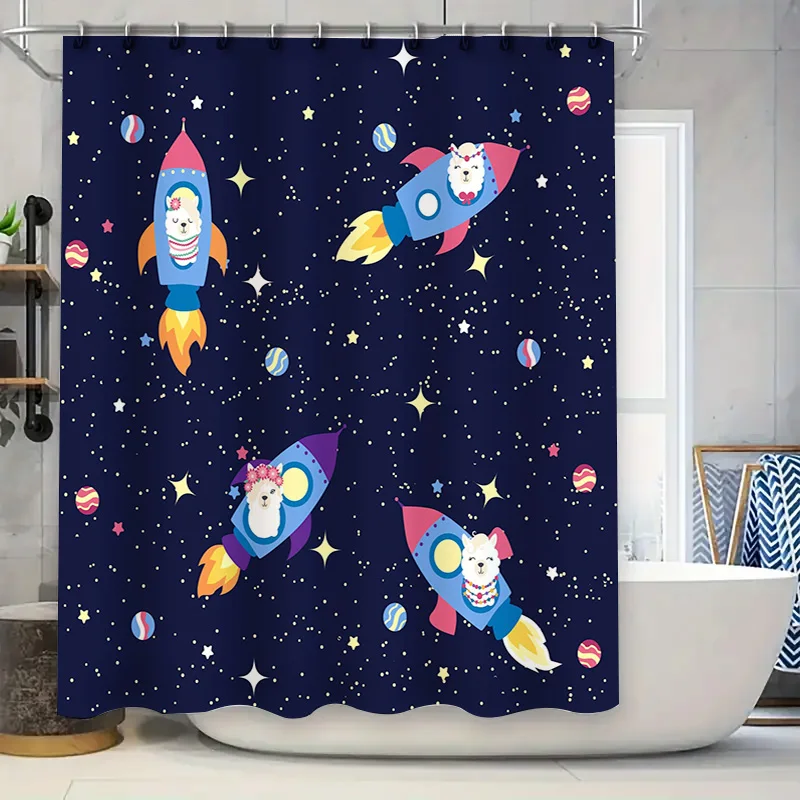 Занавеска для душа Space Adventure Декор для детской ванной комнаты с милыми ракетками и животными! Идеальный подарок на дни рождения или космическое вход
Занавеска для душа Space Adventure Декор для детской ванной комнаты с милыми ракетками и животными! Идеальный подарок на дни рождения или космическое вход