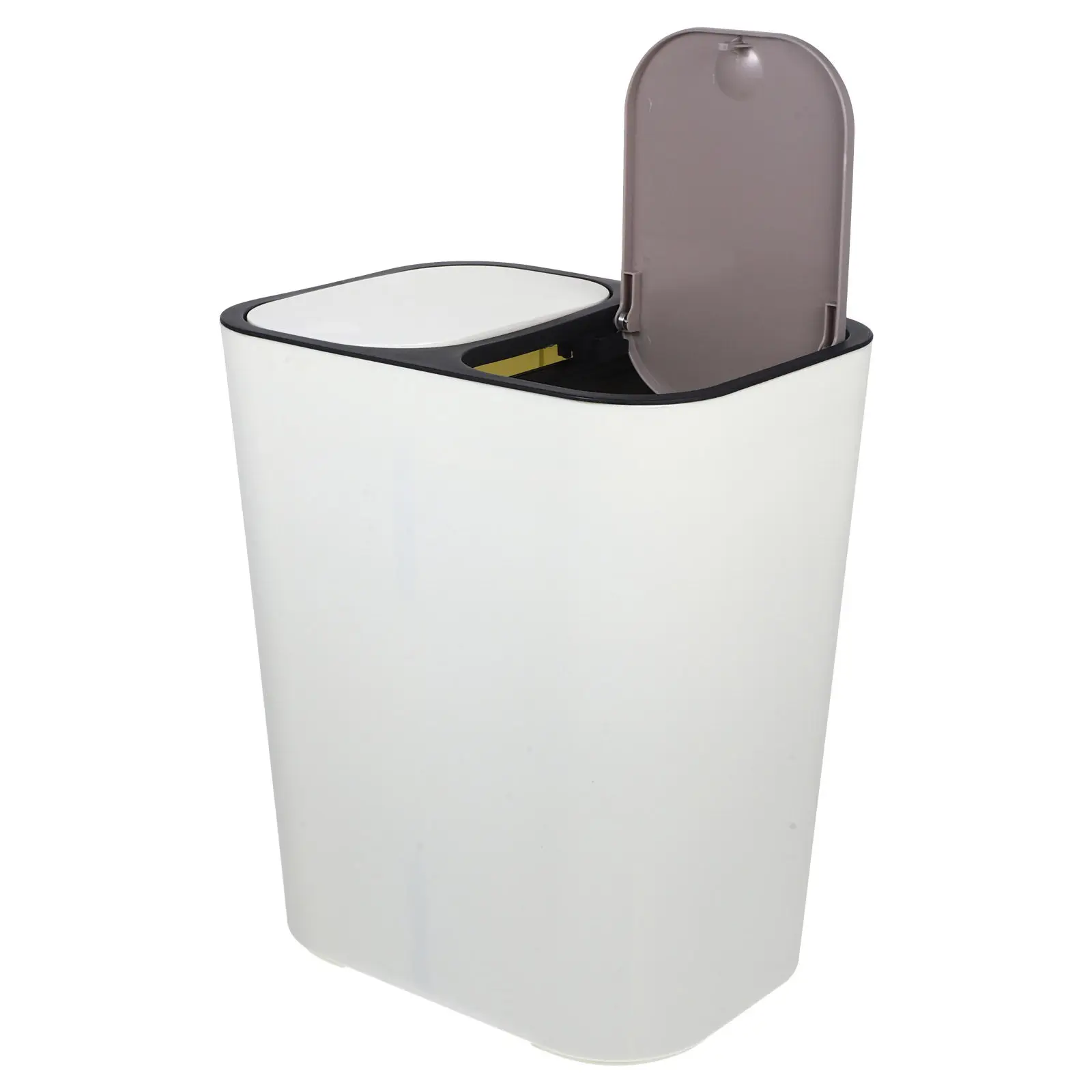1pc Dry Wet Separation Trash Can Dual Compartment Kitchen Recycling Bin For Food Waste Plastic Garbage Container Home Bathroom
1pc Dry Wet Separation Trash Can Dual Compartment Kitchen Recycling Bin For Food Waste Plastic Garbage Container Home Bathroom