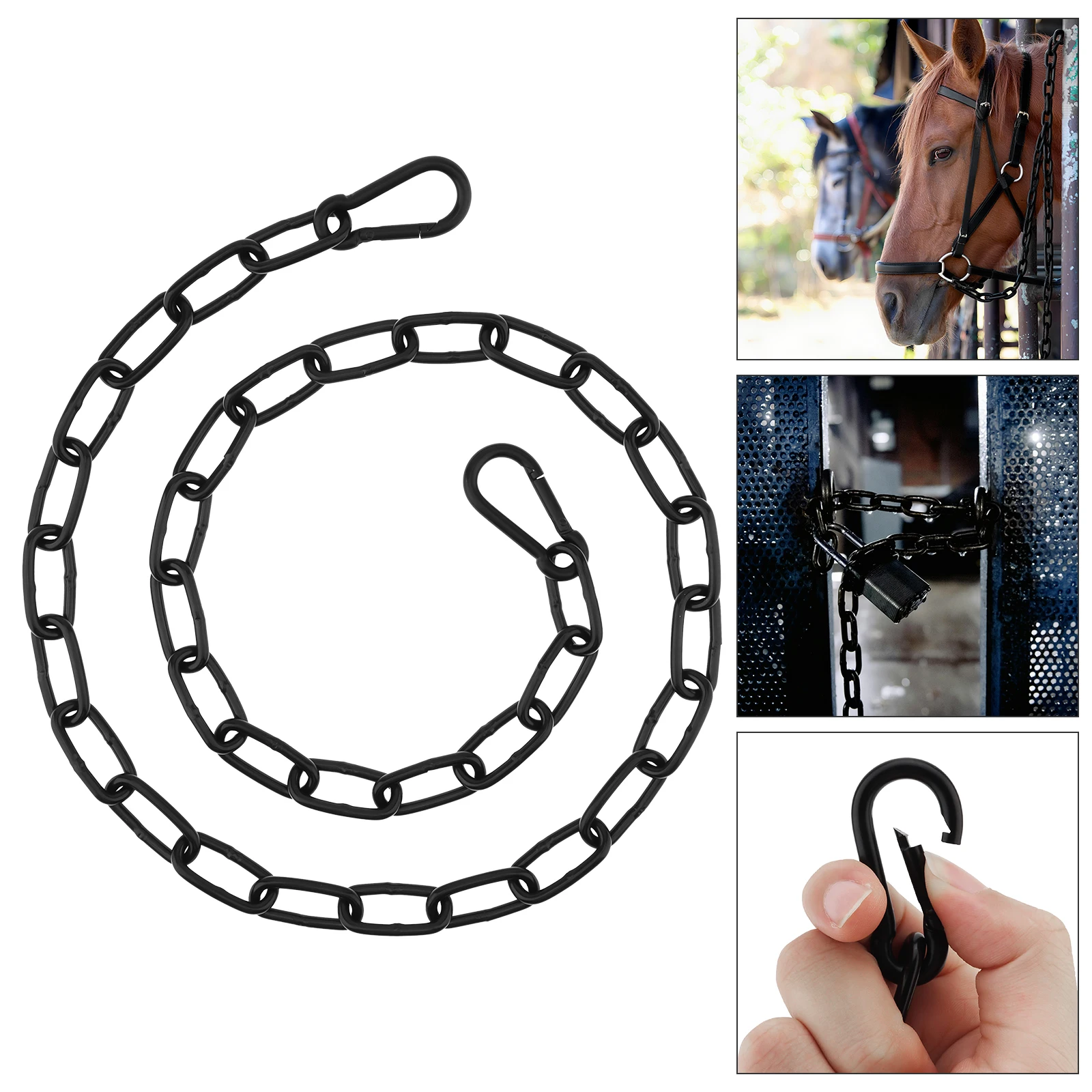 39.4 inch 4mm 304 Stainless Steel Gate Link Chain Lock for Outdoor Fences Pet Cages Livestock Outdoor Long Chain Link Latch Lock
39.4 inch 4mm 304 Stainless Steel Gate Link Chain Lock for Outdoor Fences Pet Cages Livestock Outdoor Long Chain Link Latch Lock