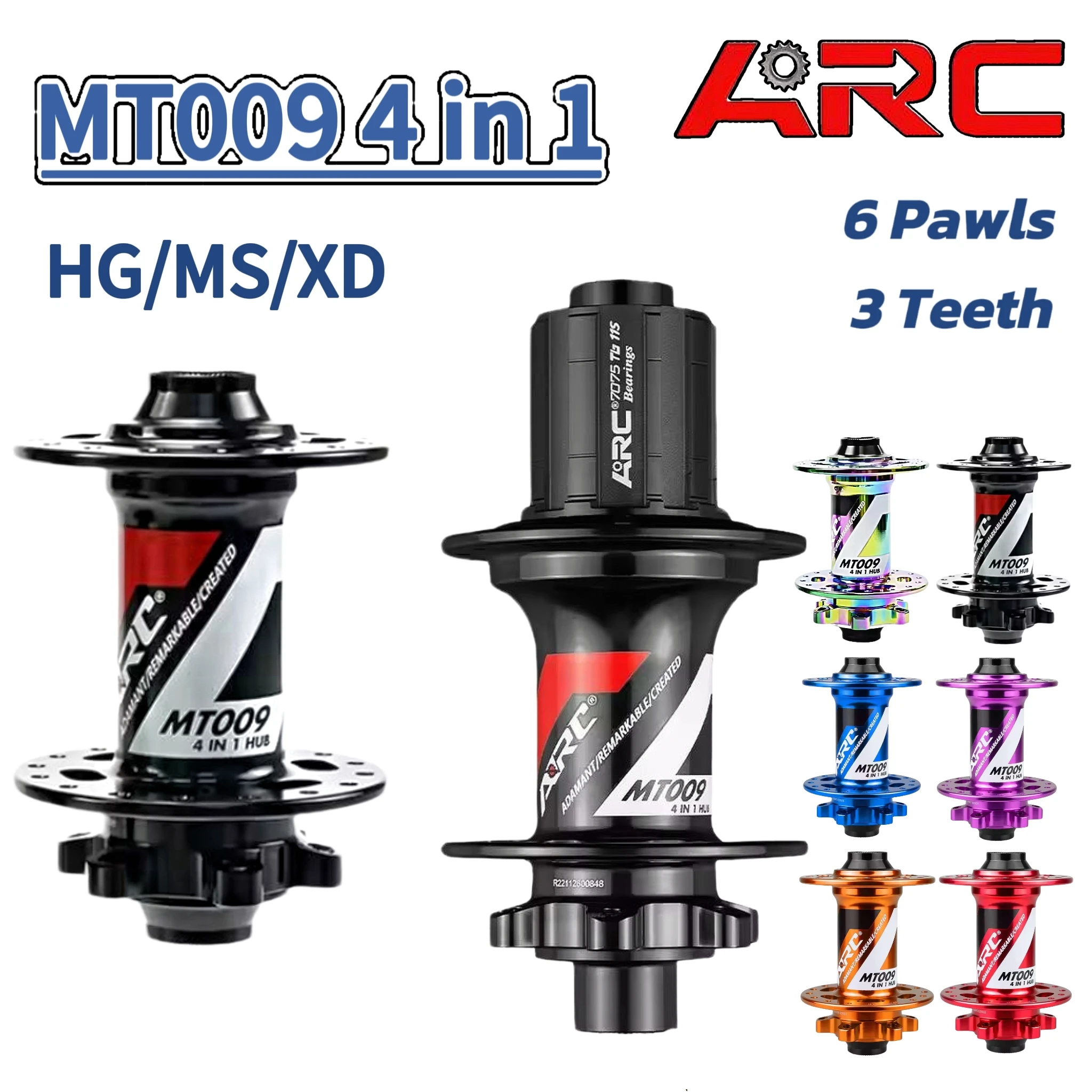 ARC MT009 Передняя/задняя 32-отверстия MTB Hub 6 Paws 3 зубья 114 кликов Подшипник дискового тормоза Ступица сквозной оси из алюминиевого сплава с HG/MS/XD
ARC MT009 Передняя/задняя 32-отверстия MTB Hub 6 Paws 3 зубья 114 кликов Подшипник дискового тормоза Ступица сквозной оси из алюминиевого сплава с HG/MS/XD