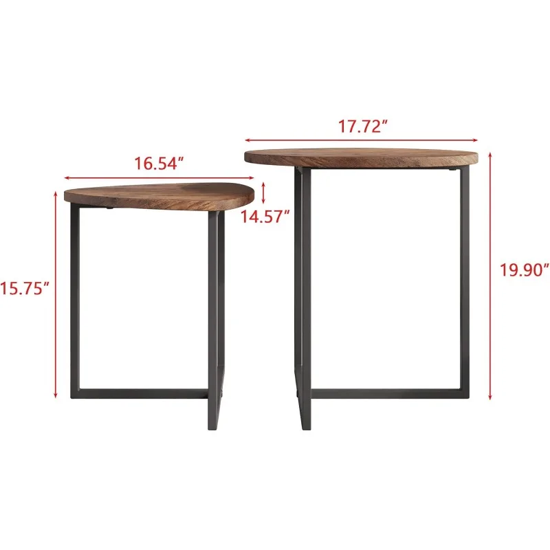 Round Coffee Table Set of 2 End Tables for Living Room,Black Small Coffee Table Living Room Table,Metal Frame & Wood,Sturdy
Round Coffee Table Set of 2 End Tables for Living Room,Black Small Coffee Table Living Room Table,Metal Frame & Wood,Sturdy