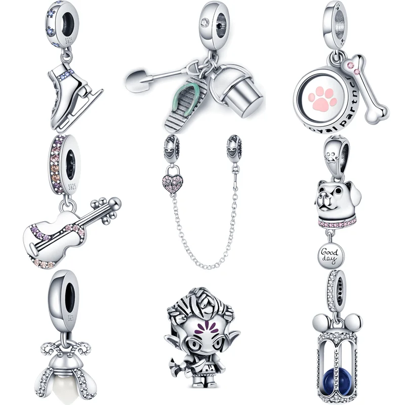 Подвеска-тарелка из стерлингового серебра 925 пробы для гитары, ледяных коньков, подвеска в виде кости собаки, мелкие Бусины, подходят для оригинальных браслетов Pandora, ювелирные изделия
Подвеска-тарелка из стерлингового серебра 925 пробы для гитары, ледяных коньков, подвеска в виде кости собаки, мелкие Бусины, подходят для оригинальных браслетов Pandora, ювелирные изделия