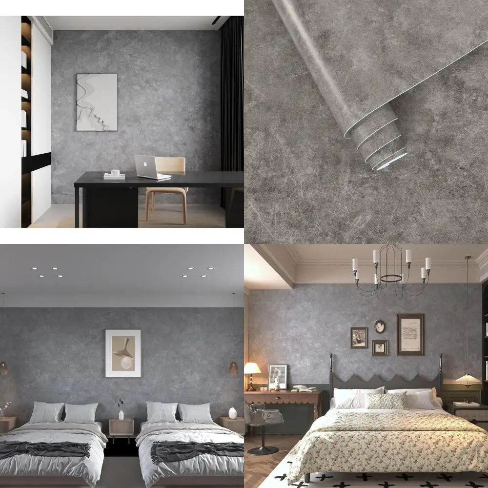 Сверхширокие водонепроницаемые самоклеящиеся обои под серый бетон для стен дома и офиса
Сверхширокие водонепроницаемые самоклеящиеся обои под серый бетон для стен дома и офиса