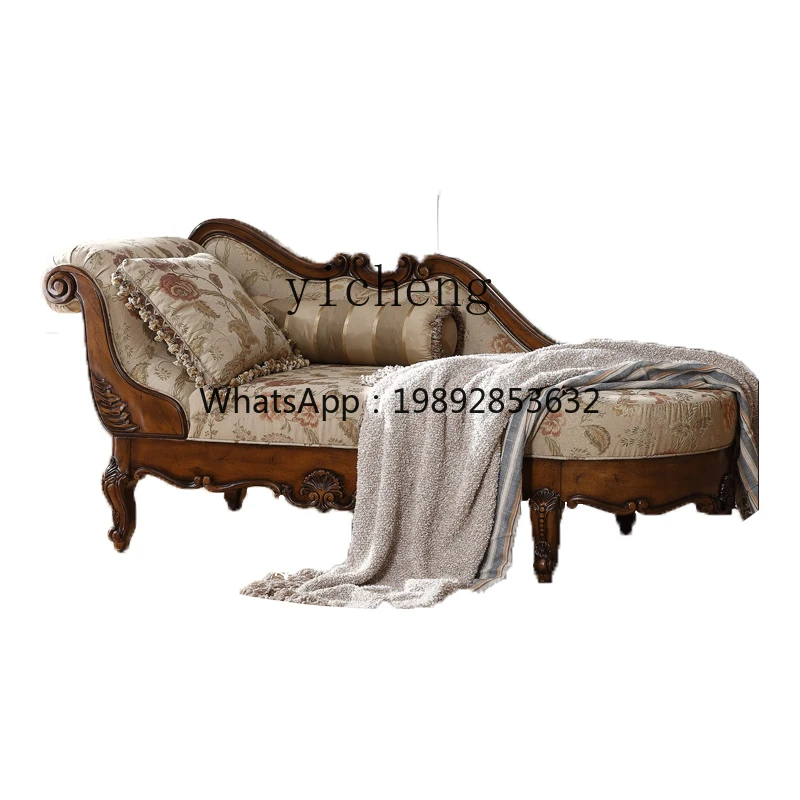 BB American solid wood carving flower fabric princess sofa French bedroom princess chair
BB American solid wood carving flower fabric princess sofa French bedroom princess chair