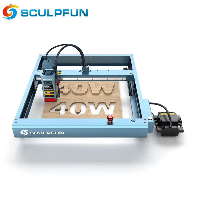 SCULPFUN SF-A9 40W Laser Engraver High Speed Machine with engraving Precise Positioning Multiple Connection MethodS Safety Alarm
SCULPFUN SF-A9 40W Laser Engraver High Speed Machine with engraving Precise Positioning Multiple Connection MethodS Safety Alarm