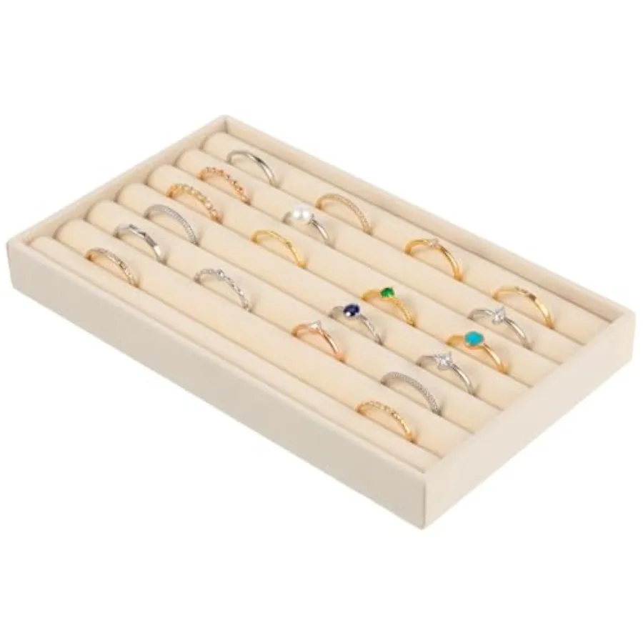 Beige Ring Holder Display Tray Velvet Large Ring Display Tray Stackable Earring Trays Holder Jewelry Organizer Trays Storage In
Beige Ring Holder Display Tray Velvet Large Ring Display Tray Stackable Earring Trays Holder Jewelry Organizer Trays Storage In