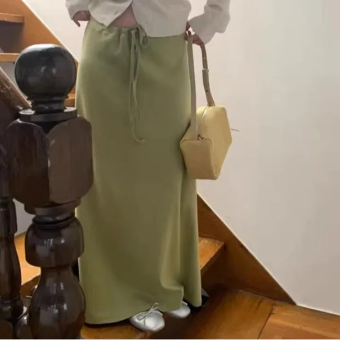 Korean Style Fashionable Lazy Cold Half Skirt Draped Paper Person Mask Summer New Arrival Women's Loose Fit A-Line Skirt
Korean Style Fashionable Lazy Cold Half Skirt Draped Paper Person Mask Summer New Arrival Women's Loose Fit A-Line Skirt