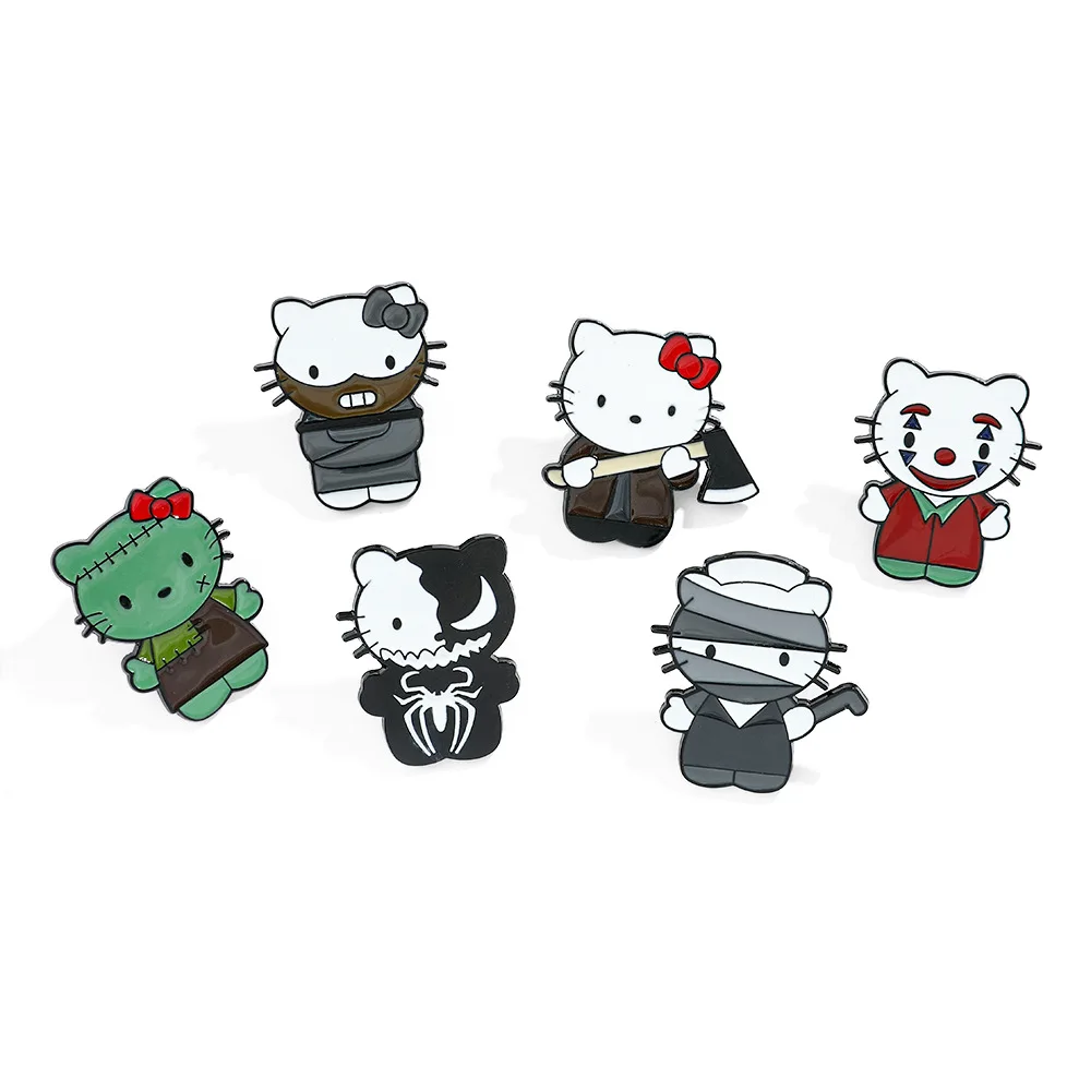 Anime Hello Kitty Brooch Cartoon Creativity Badge Halloween Joker Metal Badge Personality Clothing Bag Accessories Decorate
Anime Hello Kitty Brooch Cartoon Creativity Badge Halloween Joker Metal Badge Personality Clothing Bag Accessories Decorate