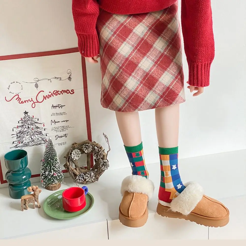 Забавные рождественские носки с рождественской елкой, хлопковые утолщенные носки Санта-Клауса, носки для экипажа, средние носки-трубочки, женские чулочно-носочные изделия, студенческие
Забавные рождественские носки с рождественской елкой, хлопковые утолщенные носки Санта-Клауса, носки для экипажа, средние носки-трубочки, женские чулочно-носочные изделия, студенческие
