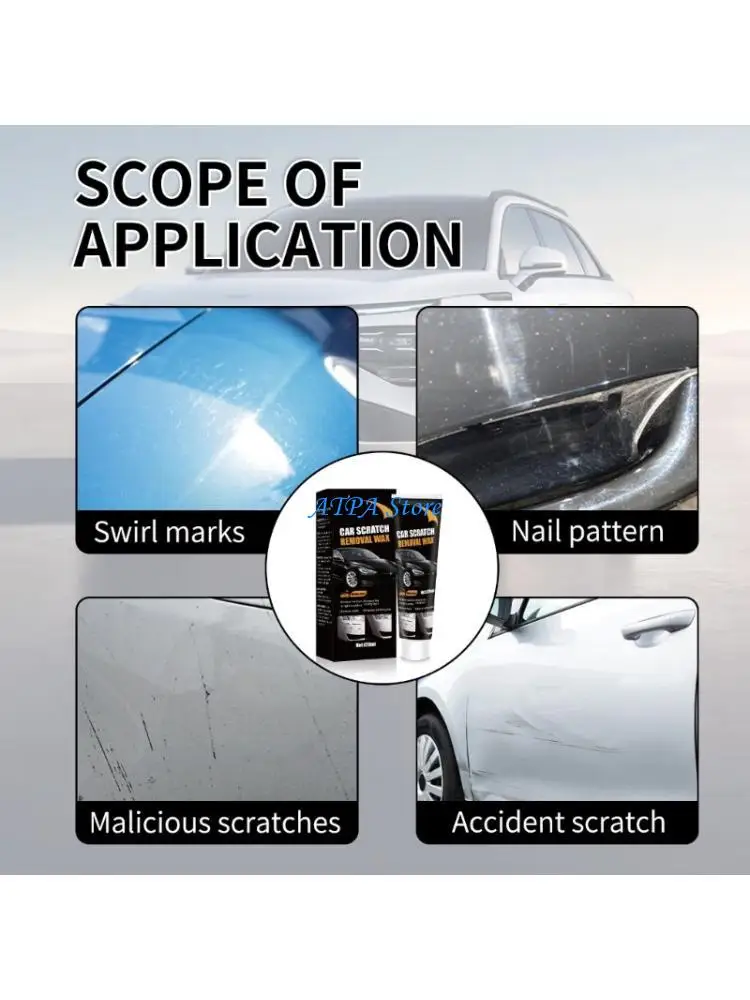 U13C Vehicle Scratch Touch Up with 120 Scratch Removal Tube, Sponge Applicator and Cloth for Paint Blemish Cleanup and Exterior
U13C Vehicle Scratch Touch Up with 120 Scratch Removal Tube, Sponge Applicator and Cloth for Paint Blemish Cleanup and Exterior
