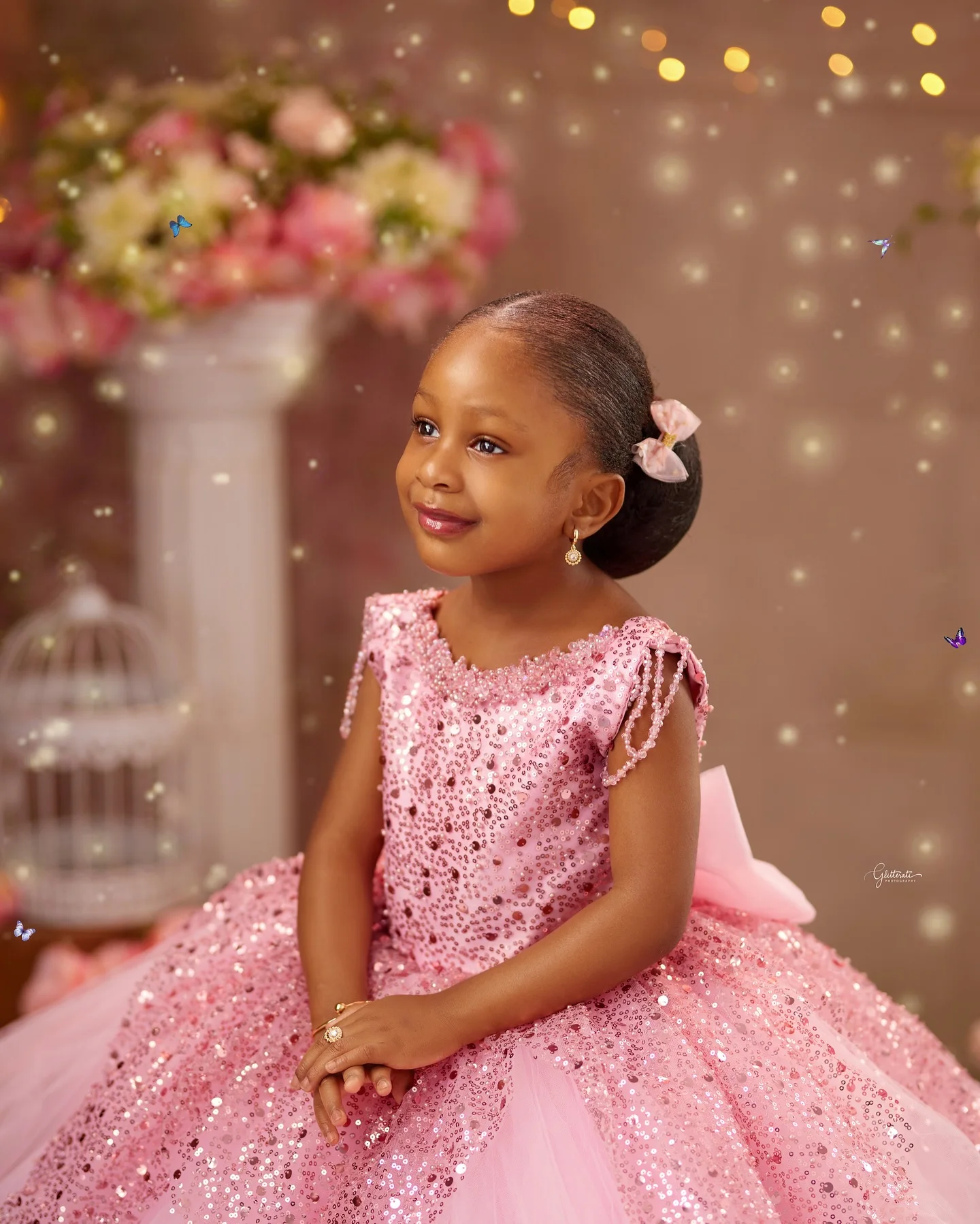 Lovely Pink Sequined Flower Girl Dress Tulle Fluffy for Little Princess Wedding Beading Birthday Party Evening Ball Gowns
Lovely Pink Sequined Flower Girl Dress Tulle Fluffy for Little Princess Wedding Beading Birthday Party Evening Ball Gowns