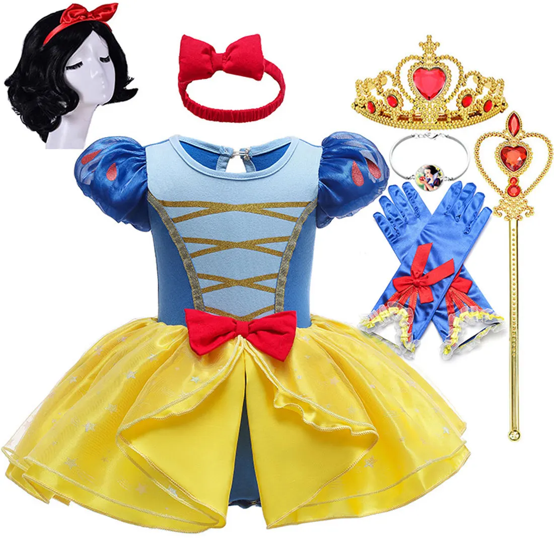 2025 New Snow White Skirt Tutu Dress with Headband Infant Baby Girl Cute Short Sleeve Princess Clothes Kids Party Outfit Set
2025 New Snow White Skirt Tutu Dress with Headband Infant Baby Girl Cute Short Sleeve Princess Clothes Kids Party Outfit Set