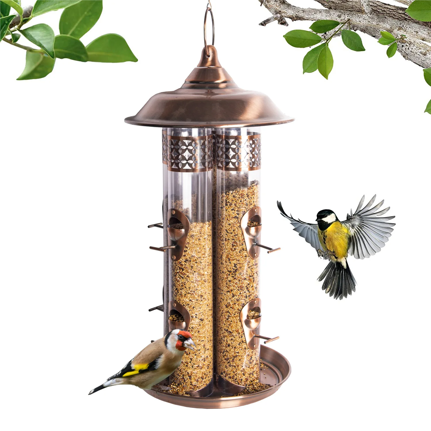 Cross-border new product outdoor hanging metal bird feeder courtyard garden automatic wild bird feeder source
Cross-border new product outdoor hanging metal bird feeder courtyard garden automatic wild bird feeder source