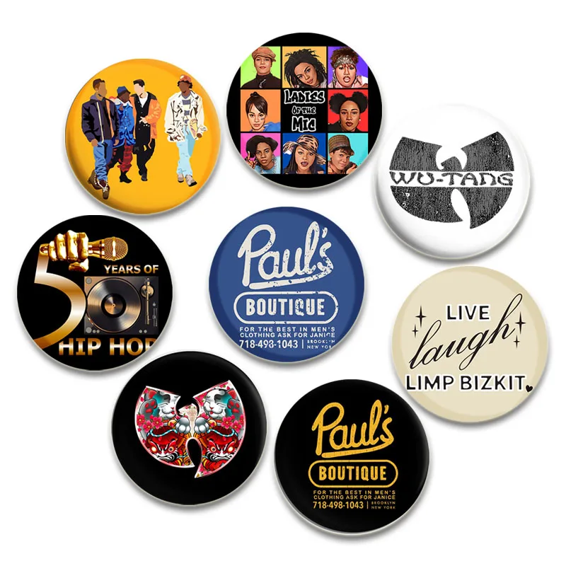 32/44/58mm Hip-Hop Rapper Tinplate Pin Round Snap-in Brooches for Backpack Cothes Accessories Badge Hat Decoration Fans Gifts
32/44/58mm Hip-Hop Rapper Tinplate Pin Round Snap-in Brooches for Backpack Cothes Accessories Badge Hat Decoration Fans Gifts