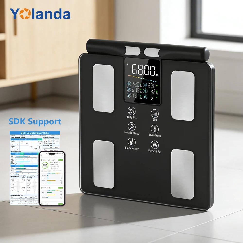 Intelligent Digital Smart Body Scale 50 Body Metrics Analysis Household Health Tracking Electronic Weighing Scale
Intelligent Digital Smart Body Scale 50 Body Metrics Analysis Household Health Tracking Electronic Weighing Scale