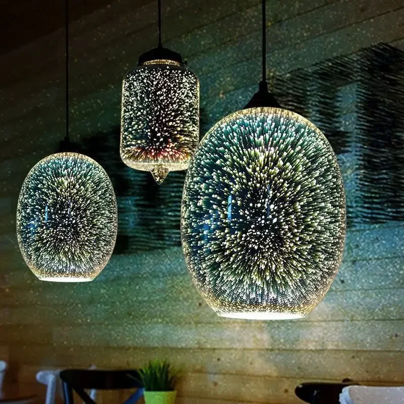 Creative Fireworks Pendant Light LED Colorful Starry Sky Glass Hanging Lamp For Bedroom Restaurant Decor Art E27 Bar Chandelier
Creative Fireworks Pendant Light LED Colorful Starry Sky Glass Hanging Lamp For Bedroom Restaurant Decor Art E27 Bar Chandelier