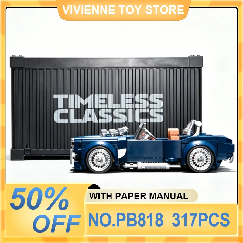 PB8818 Retro Cobra Classic Car Building Set, Container Pack, DIY Brick Toy Best Birthday gift for Collectors & Kids
PB8818 Retro Cobra Classic Car Building Set, Container Pack, DIY Brick Toy Best Birthday gift for Collectors & Kids
