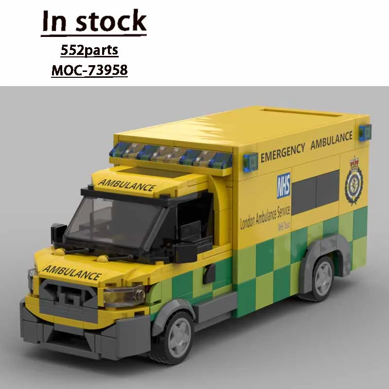 MOC-73958 City Traffic Ambulance Building Block Model,552Pieces, Boys' and Children's Birthday Christmas Building Block Toy Gift
MOC-73958 City Traffic Ambulance Building Block Model,552Pieces, Boys' and Children's Birthday Christmas Building Block Toy Gift