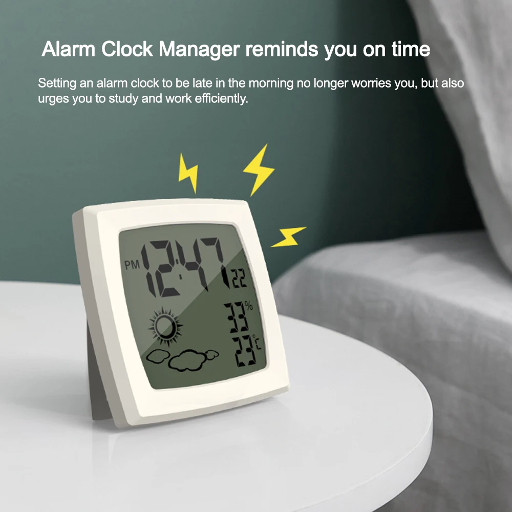VOKTTA -20~50℃ Thermo-Hygrometer Indoor LED Light Sensor Digital Display With Intelligent Sensor Backlight Home Nursery Office
VOKTTA -20~50℃ Thermo-Hygrometer Indoor LED Light Sensor Digital Display With Intelligent Sensor Backlight Home Nursery Office