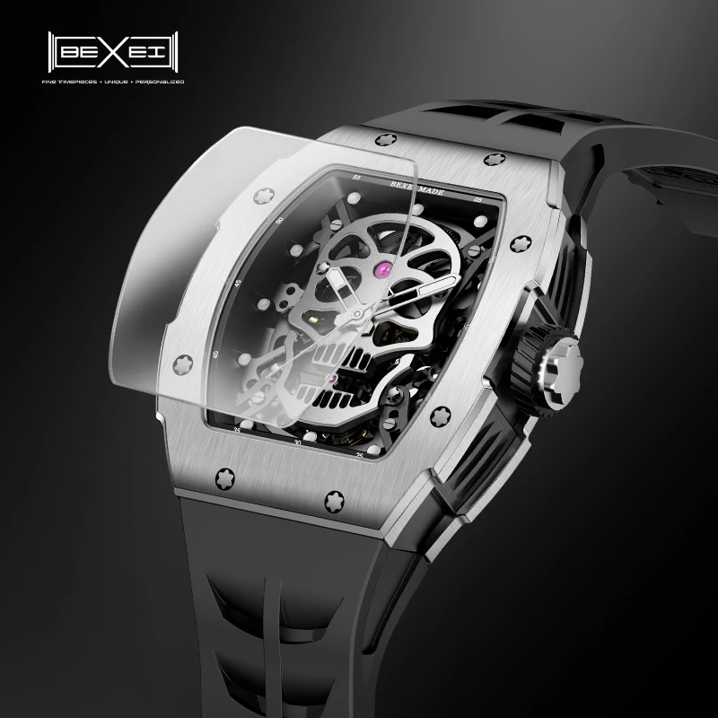 BEXEI Skull Skeleton Automatic Mechanical Man Watches Stainless Steel Men watches Luminous Fashion relógios masculino
BEXEI Skull Skeleton Automatic Mechanical Man Watches Stainless Steel Men watches Luminous Fashion relógios masculino