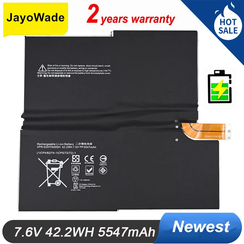 Аккумулятор G3HTA005H для ноутбука MICROSOFT SURFACE PRO 3 1631 G3HTA009H 1577-9700, Аккумулятор для ноутбука G3HTA005H
Аккумулятор G3HTA005H для ноутбука MICROSOFT SURFACE PRO 3 1631 G3HTA009H 1577-9700, Аккумулятор для ноутбука G3HTA005H