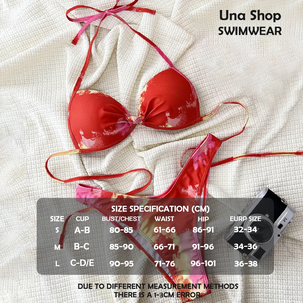 Una-Shop комплект бикини Tie Dye с подвесным воротником, отпускные купальники для женщин, летний пляжный бассейн, вечерние купальники для отпуска
Una-Shop комплект бикини Tie Dye с подвесным воротником, отпускные купальники для женщин, летний пляжный бассейн, вечерние купальники для отпуска