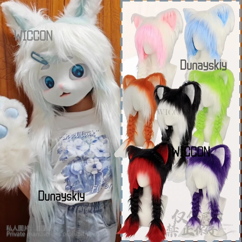 Anime Animal Cosplay Cat Cute Y2K Plush Lovely Cartoon Ear Furry Furrsuit Head Accessories For Halloween Party Jirai Kei Girls
Anime Animal Cosplay Cat Cute Y2K Plush Lovely Cartoon Ear Furry Furrsuit Head Accessories For Halloween Party Jirai Kei Girls