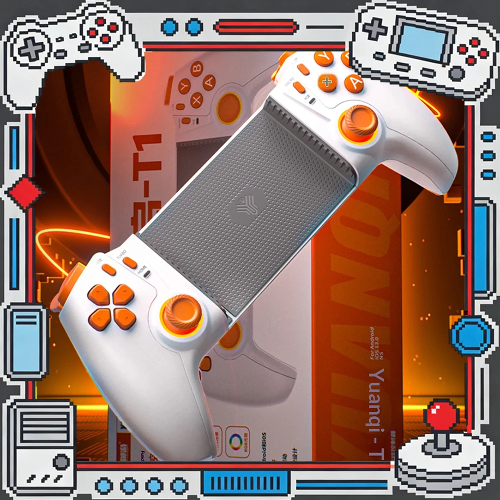 YUYOU Yuanqi T1 Gamepads Wireless Hall electromagnetic rocker Bluetooth 5.3 stable connection Game Handles linear trigger
YUYOU Yuanqi T1 Gamepads Wireless Hall electromagnetic rocker Bluetooth 5.3 stable connection Game Handles linear trigger