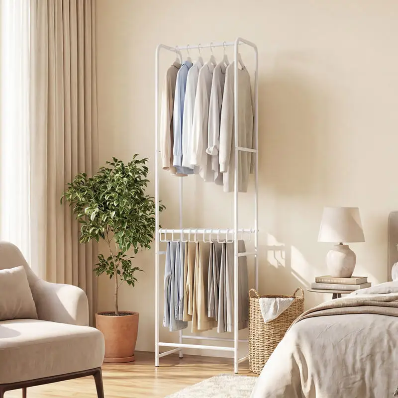 Slim Coat Rack Freestanding Garment Organizer with 8 Hanging Rods
Slim Coat Rack Freestanding Garment Organizer with 8 Hanging Rods