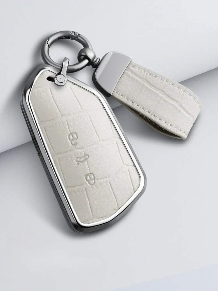 Suitable for Volkswagen ID4X ID6X Aluminum Alloy + Leather Car Remote Key Case Cover Anti Scratch and Wear-resistant
Suitable for Volkswagen ID4X ID6X Aluminum Alloy + Leather Car Remote Key Case Cover Anti Scratch and Wear-resistant