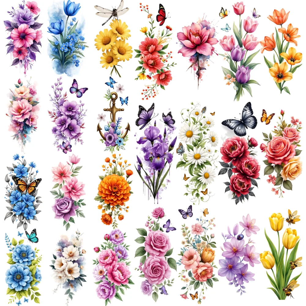 9pcs Temporary Tattoo Leaves Waterproof Long-lasting Body Stickers Tulips Daisies Temporary Tattoo Stickers Dragonfly For Back
9pcs Temporary Tattoo Leaves Waterproof Long-lasting Body Stickers Tulips Daisies Temporary Tattoo Stickers Dragonfly For Back