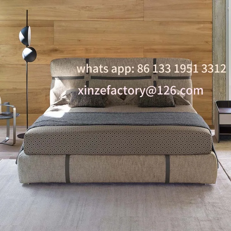 Customizable Italian light luxury widened 2 meters double simple master bedroom soft bag leather bed
Customizable Italian light luxury widened 2 meters double simple master bedroom soft bag leather bed