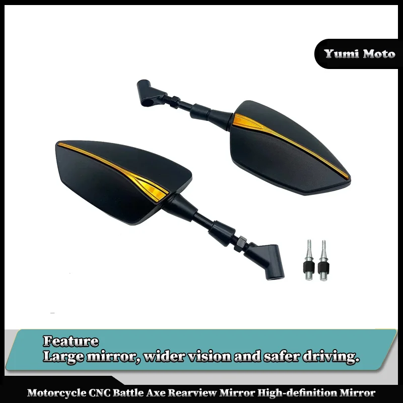 Motorcycle CNC Battle Axe Rearview Mirror High-Definition Mirror For HONDA ADV150/160/350 X-ADV150 750 RC51 All Years
Motorcycle CNC Battle Axe Rearview Mirror High-Definition Mirror For HONDA ADV150/160/350 X-ADV150 750 RC51 All Years