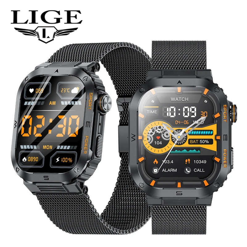 Мужские умные часы LIGE, спортивные, для фитнеса, мониторинга физического и психического здоровья, водонепроницаемые, с беспроводным вызовом, прочные, для женщин.
Мужские умные часы LIGE, спортивные, для фитнеса, мониторинга физического и психического здоровья, водонепроницаемые, с беспроводным вызовом, прочные, для женщин.