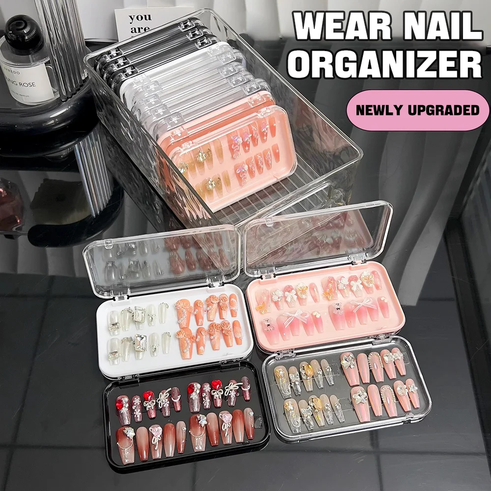 5Pcs Clear Acrylic Press-On Nail Storage Boxes 4-Color Organizer Case for Nail Tips,Badges&Beauty Accessories Home Organizer
5Pcs Clear Acrylic Press-On Nail Storage Boxes 4-Color Organizer Case for Nail Tips,Badges&Beauty Accessories Home Organizer