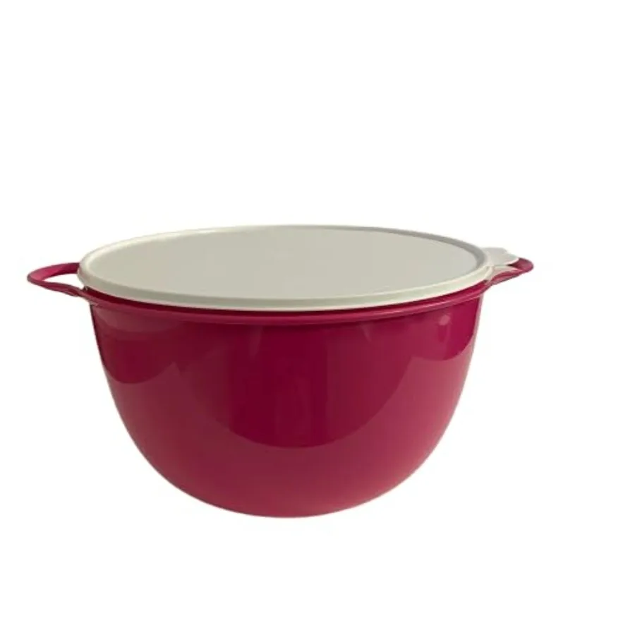 Kitchen mixing bowl, polypropylene, hot pink with white seal, 59-cup ccity, airtight seal for food storage and prep
Kitchen mixing bowl, polypropylene, hot pink with white seal, 59-cup ccity, airtight seal for food storage and prep